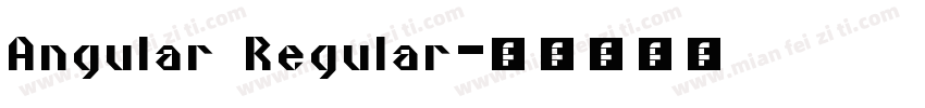 Angular Regular字体转换